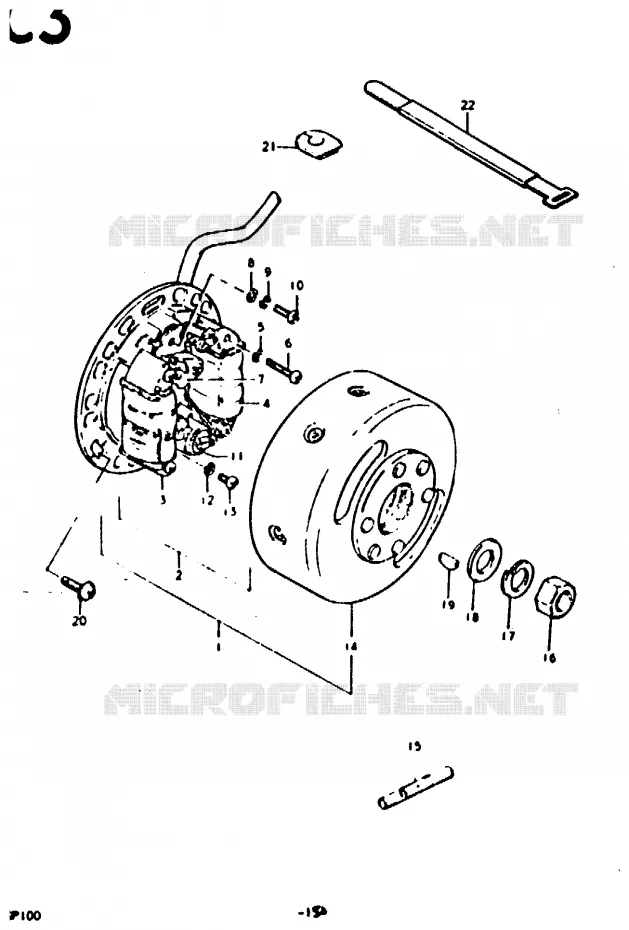 ONTSTEKING (E24) Suzuki MOTO 100 GP 1978  GP100C(C/N)