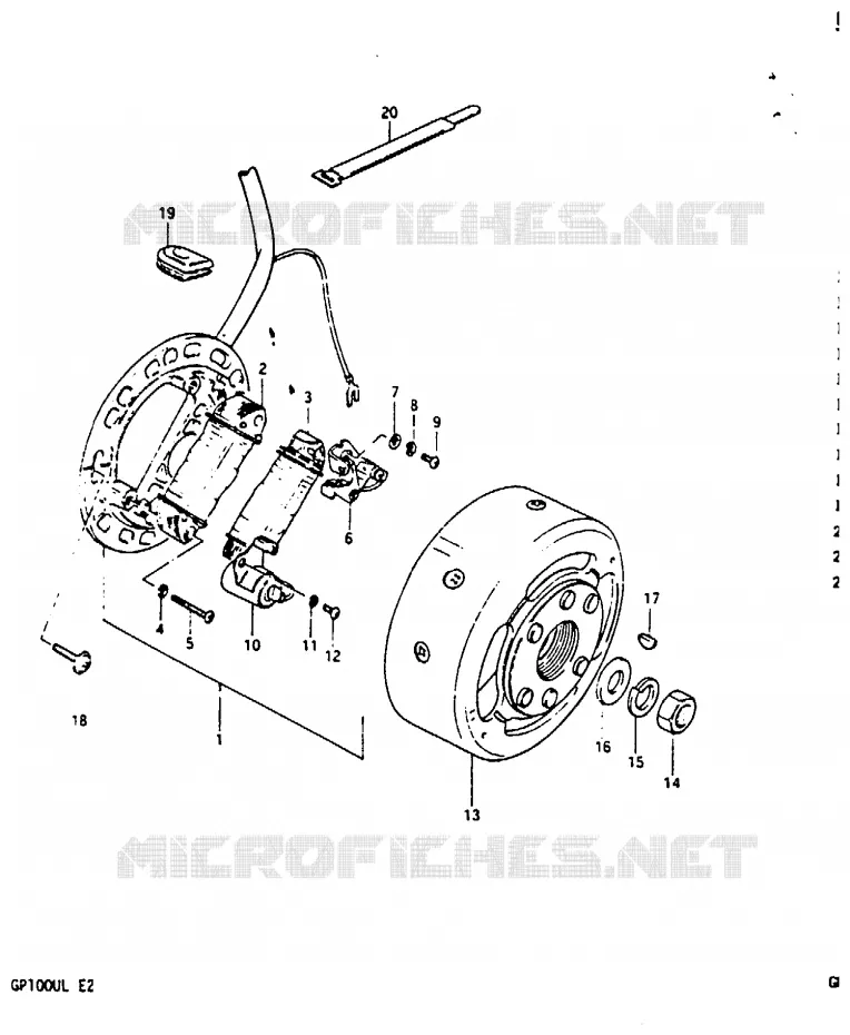 ONTSTEKING Suzuki MOTO 100 GP 1999  GP100EX(X/D/L)