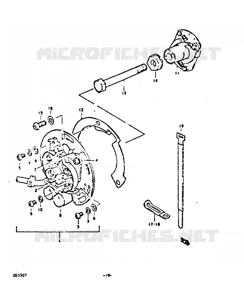 ONTSTEKING Suzuki MOTO 550 GS 1980  GS550DT(T)