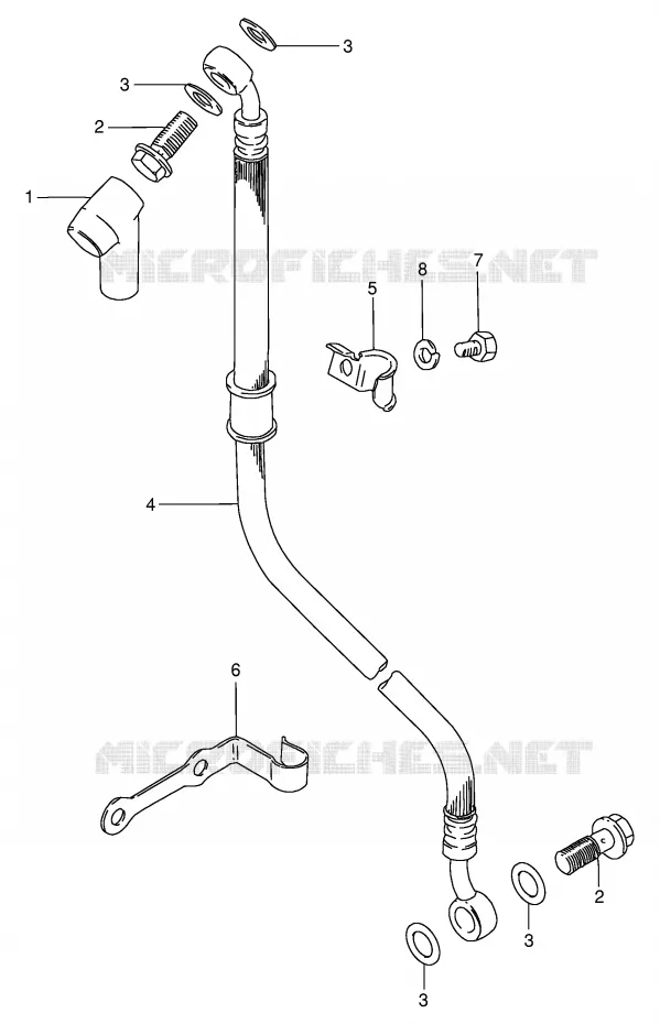 REMSLANG Suzuki MOTO 125 GN 1994  GN125ER(E1)