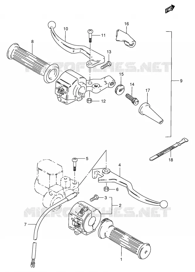 SCHAKELAARS (GS125ESE/EZ/ESD/ESF) Suzuki MOTO 125 GS 1982  GS125ESZ(E1)