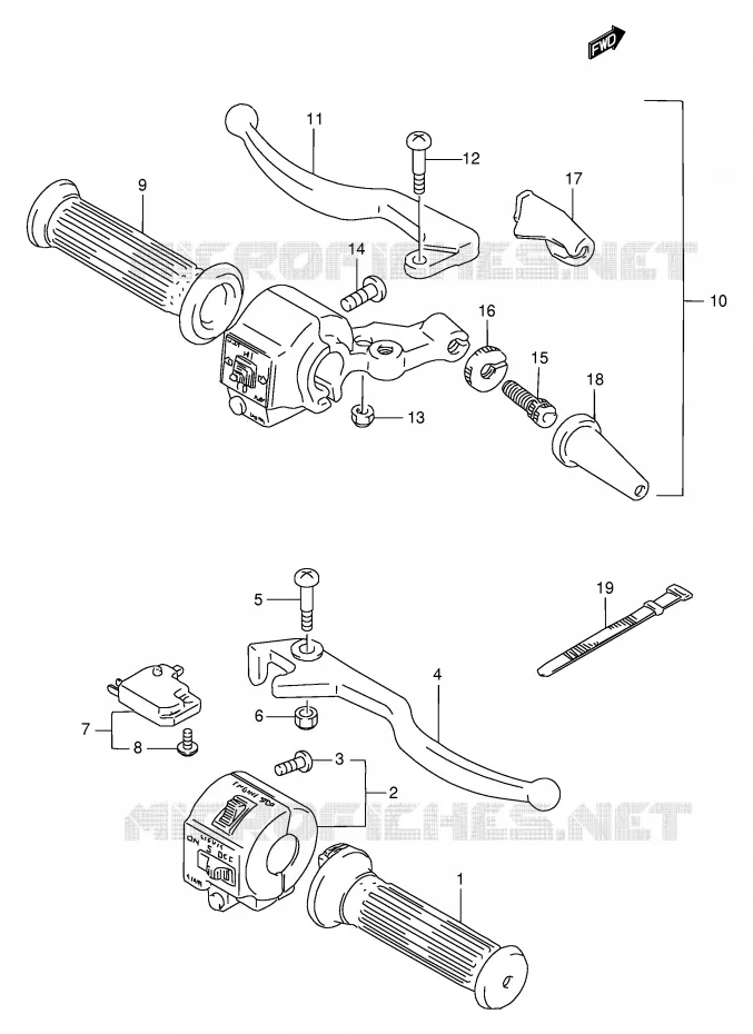 SCHAKELAARS (GS125SR,GS125ESK/ESL/ESM/ESR) Suzuki MOTO 125 GS 1994  GS125ESR(E1)