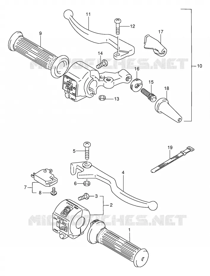 SCHAKELAARS (MODELE M,GN125R) Suzuki MOTO 125 GN 1994  GN125R(E1)