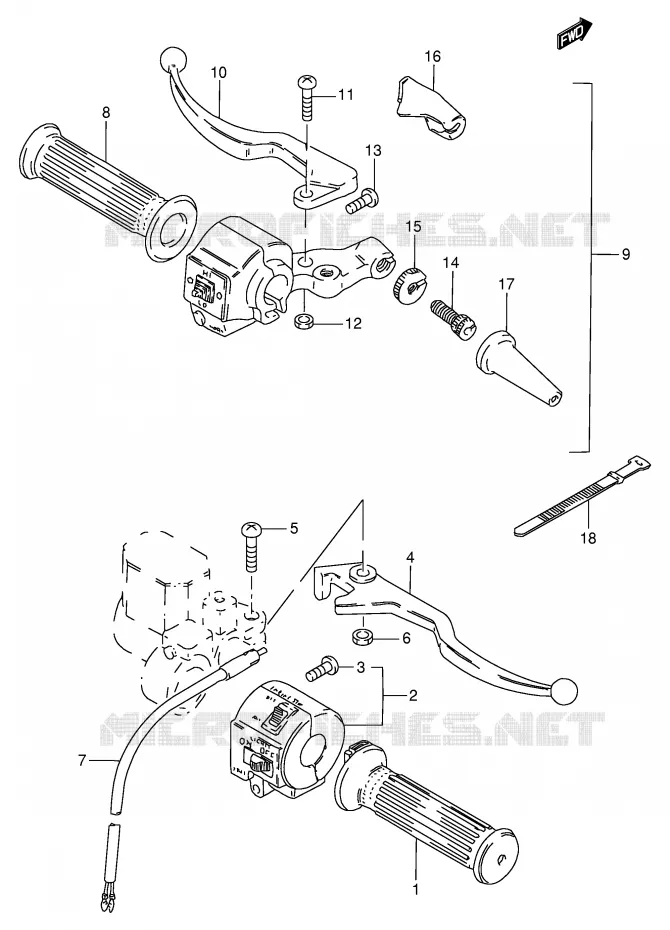 SCHAKELAARS (MODELE Z/D/K) Suzuki MOTO 125 GN 1982  GN125EZ(E1)