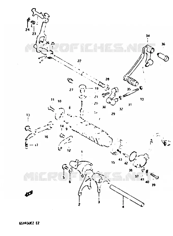 SCHAKELEN ASSY Suzuki MOTO 400 GSX 1982  GSX400EZ