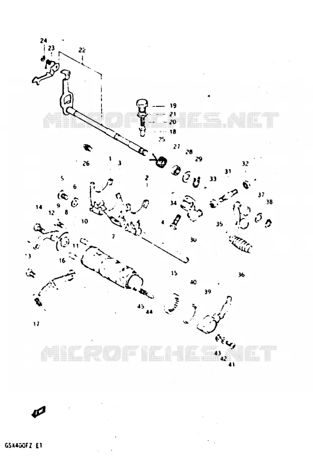 SCHAKELEN ASSY Suzuki MOTO 400 GSX 1982  GSX400FZ(X/Z)