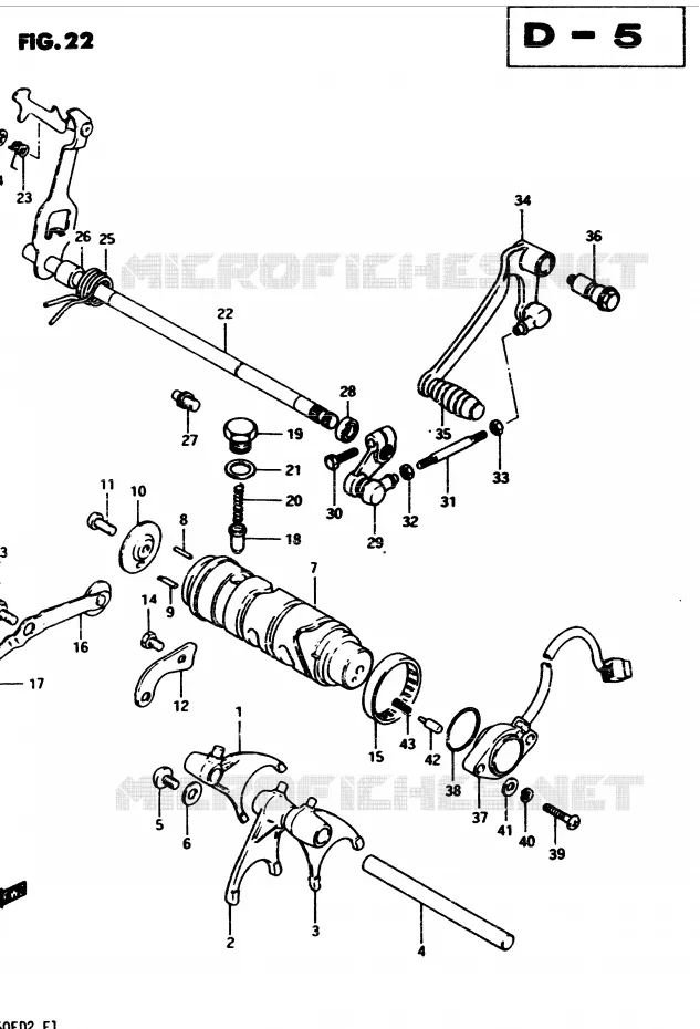 SCHAKELEN ASSY Suzuki MOTO 450 GS-S 1982  GS450SZ(2/Z/D)