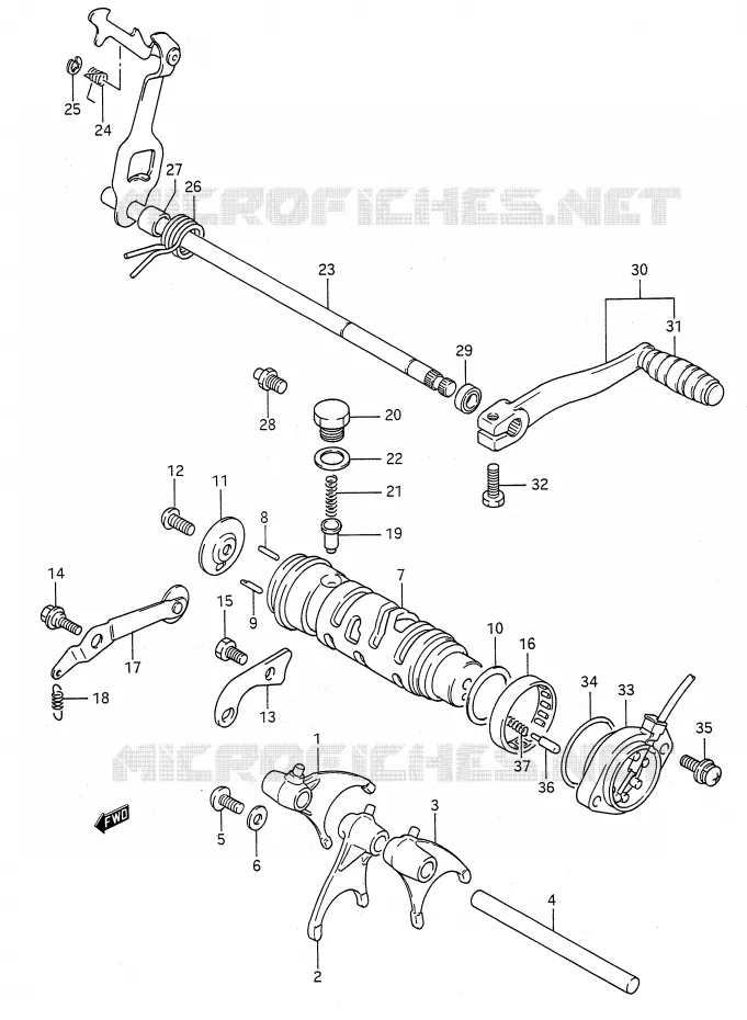 SCHAKELEN ASSY Suzuki MOTO 500 GS-E 1996  GS500ESKT(E28)