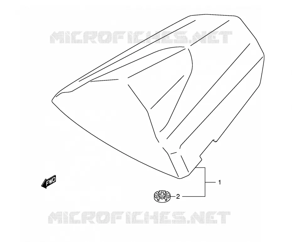 SEAT COWL (GSX-R600K4/U2K4/U3K4) Suzuki MOTO 600 GSX-R 2005  GSX-R600U2XK5(E2)