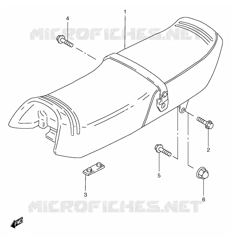 SEAT Suzuki MOTO 125 GS 2000  GS125UY(E71)