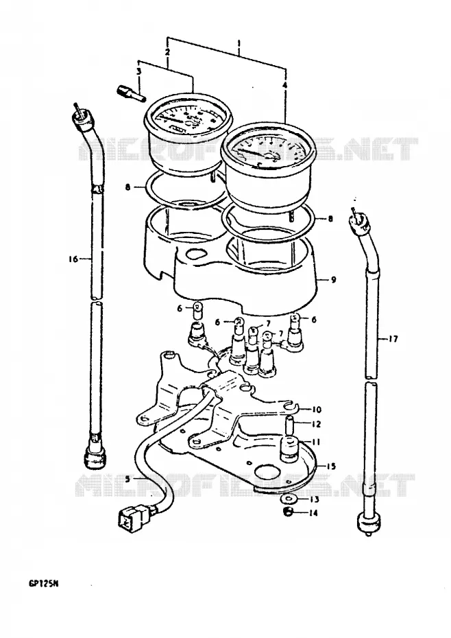 SNELHEIDSMETER (E2) Suzuki MOTO 125 GP 1978  GP125C(C/N)