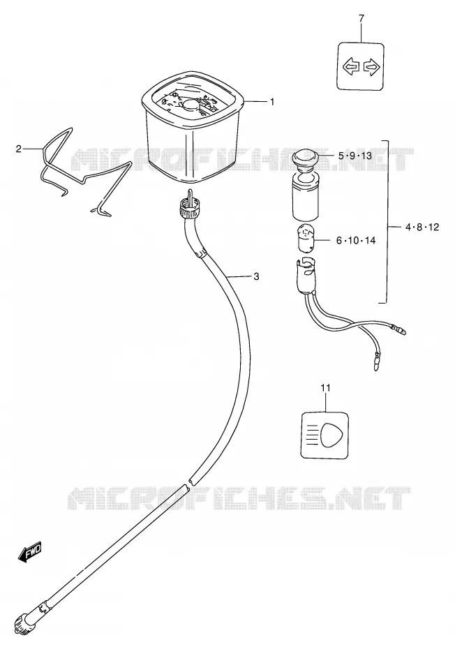 SNELHEIDSMETER (FZ50NP E26) Suzuki SCOOTER 50 FZ 1990  FZ50L(E1)