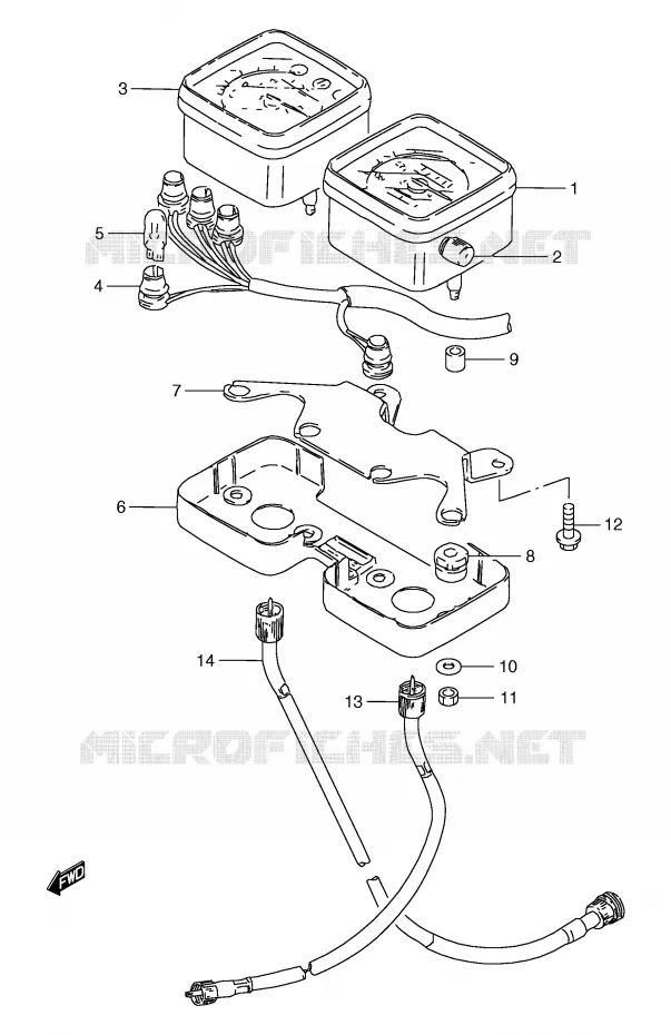 SNELHEIDSMETER (GS125UX/UY) Suzuki MOTO 125 GS 2000  GS125ESY(E71)