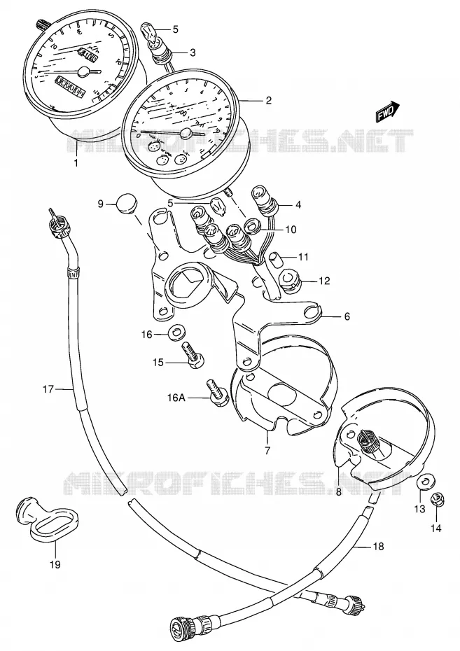 SNELHEIDSMETER Suzuki MOTO 125 GN 1982  GN125Z(E1)