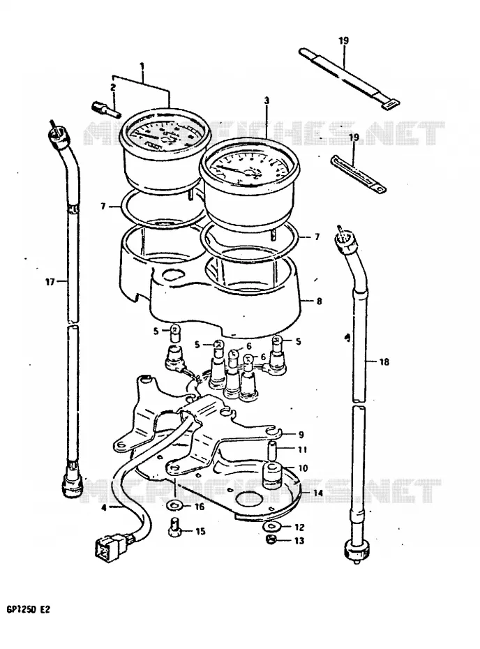 SNELHEIDSMETER Suzuki MOTO 125 GP 1999  GP125UX(X/D)