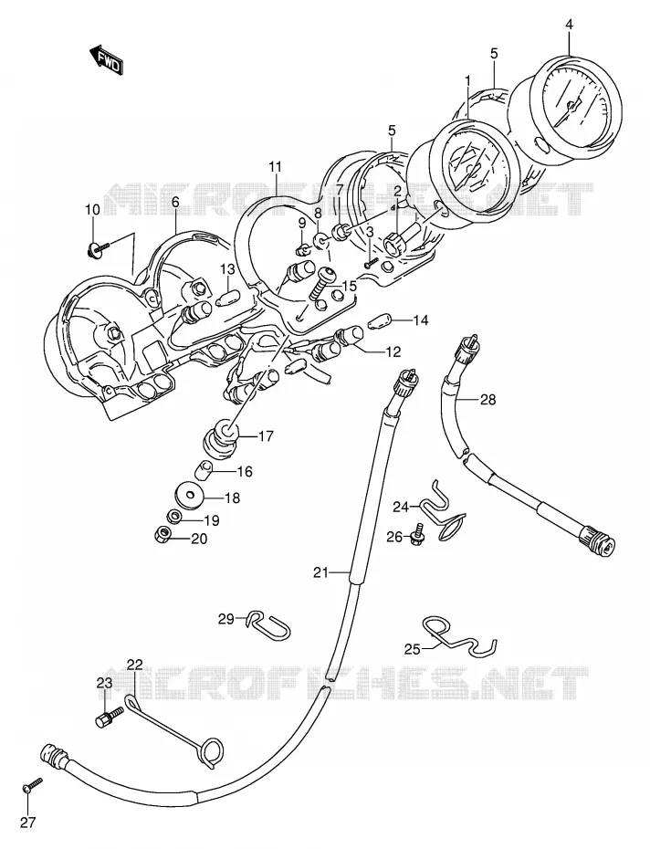 SNELHEIDSMETER Suzuki MOTO 500 GS-E 1992  GS500EUN(E2)