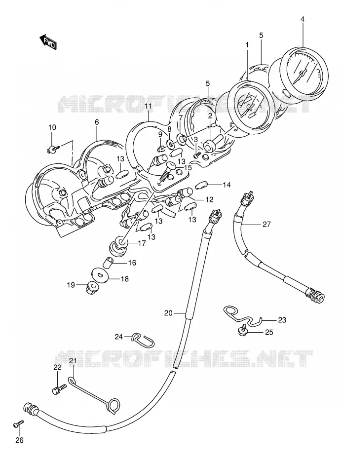 SNELHEIDSMETER Suzuki MOTO 500 GS-E 2002  GS500K2(E2)