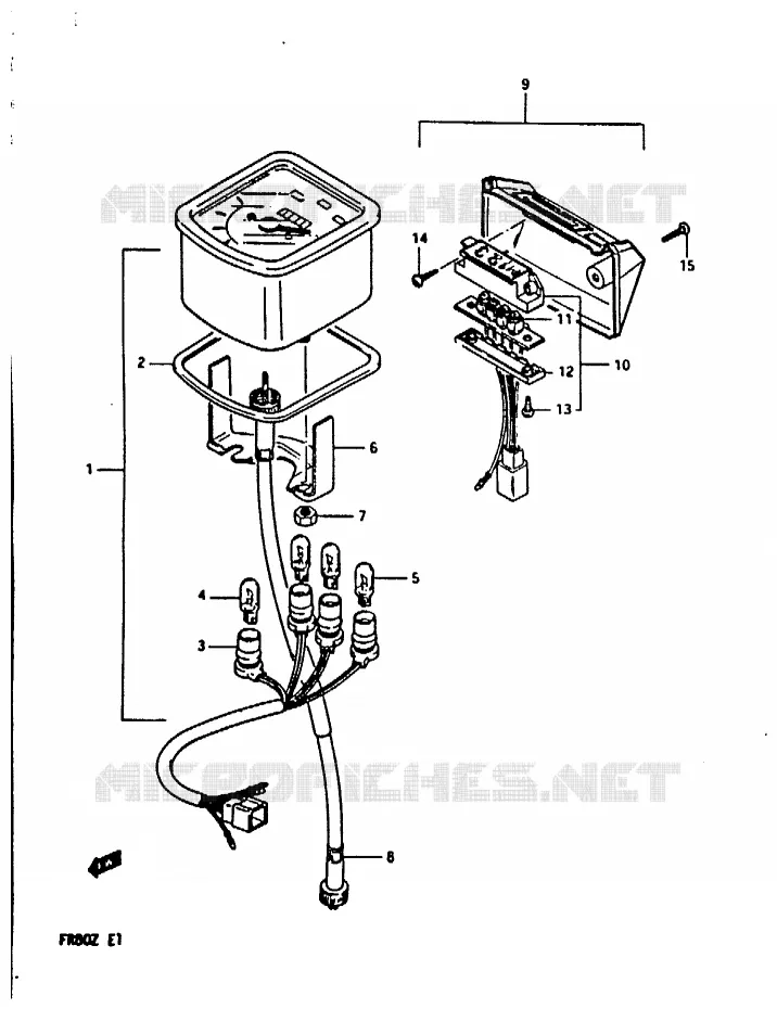 SNELHEIDSMETER Suzuki SCOOTER 80 FR 1982  FR80Z