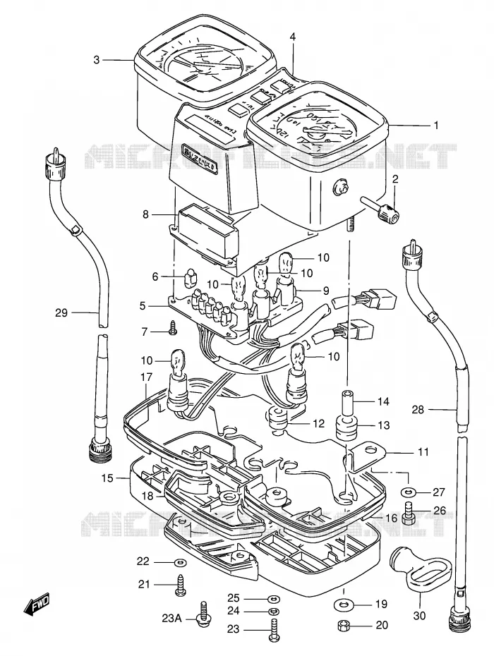 SNELHEIDSMETER (VOIR NOTE) Suzuki MOTO 125 GS 1982  GS125EZ(E1)