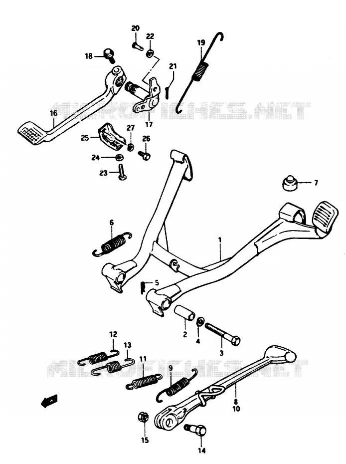 STAND Suzuki MOTO 1100 GSX-E 1984  GSX1100EE(E/F/G)