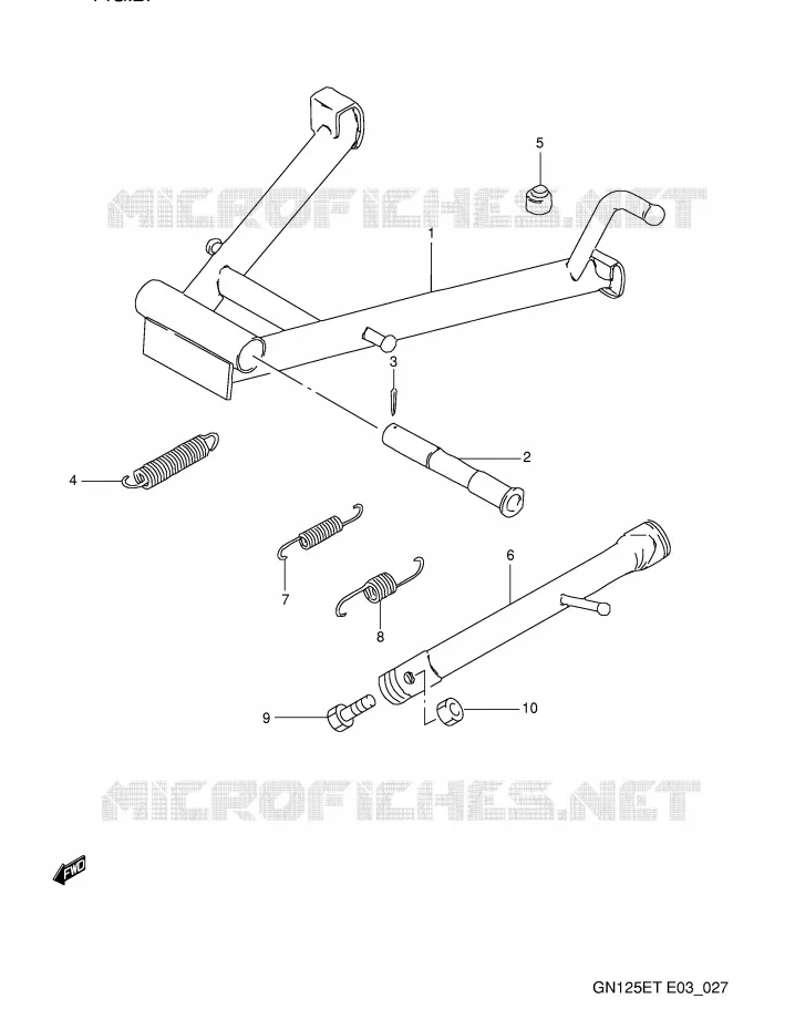 STAND Suzuki MOTO 125 GN 1993  GN125EP(E3)