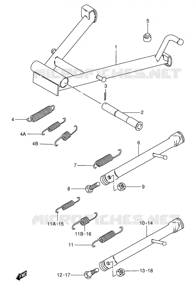 STAND Suzuki MOTO 125 GN 1994  GN125ER(E1)