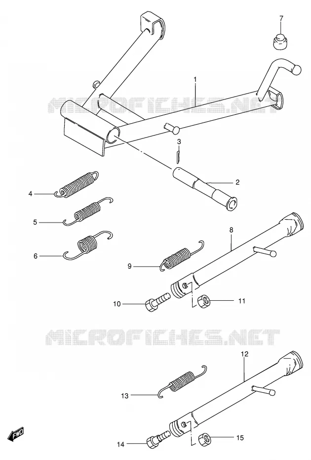 STAND Suzuki MOTO 125 GS 1989  GS125ESK(E1)
