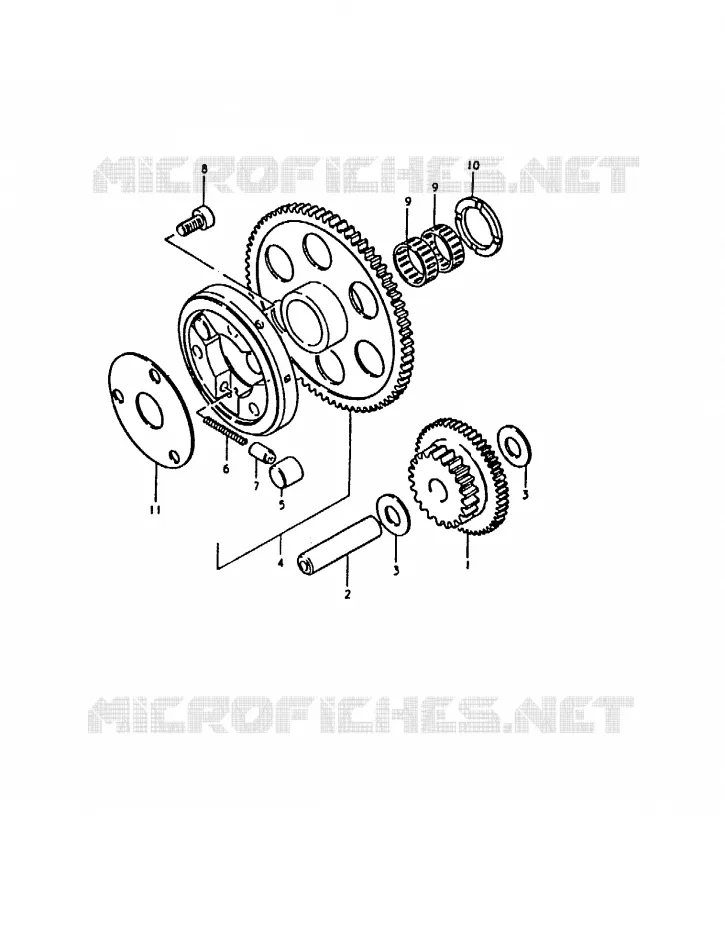 STARTMOTOR CLUTCH Suzuki MOTO 1000 GS 1980  GS1000ET(T)