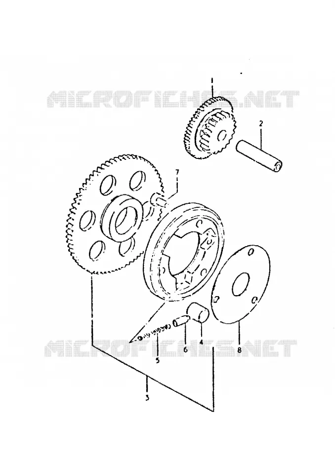 STARTMOTOR CLUTCH Suzuki MOTO 400 GSX 1996  GSX400LT(T/X)