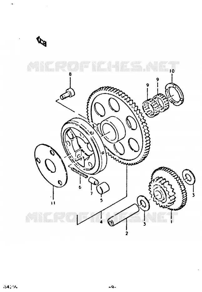 STARTMOTOR CLUTCH Suzuki MOTO 425 GS 1992  GS425N(N)