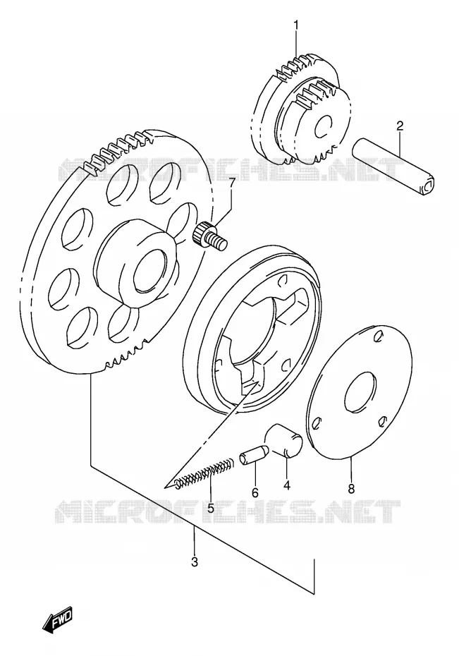 STARTMOTOR CLUTCH Suzuki MOTO 500 GS-E 1995  GS500EUS(E2)
