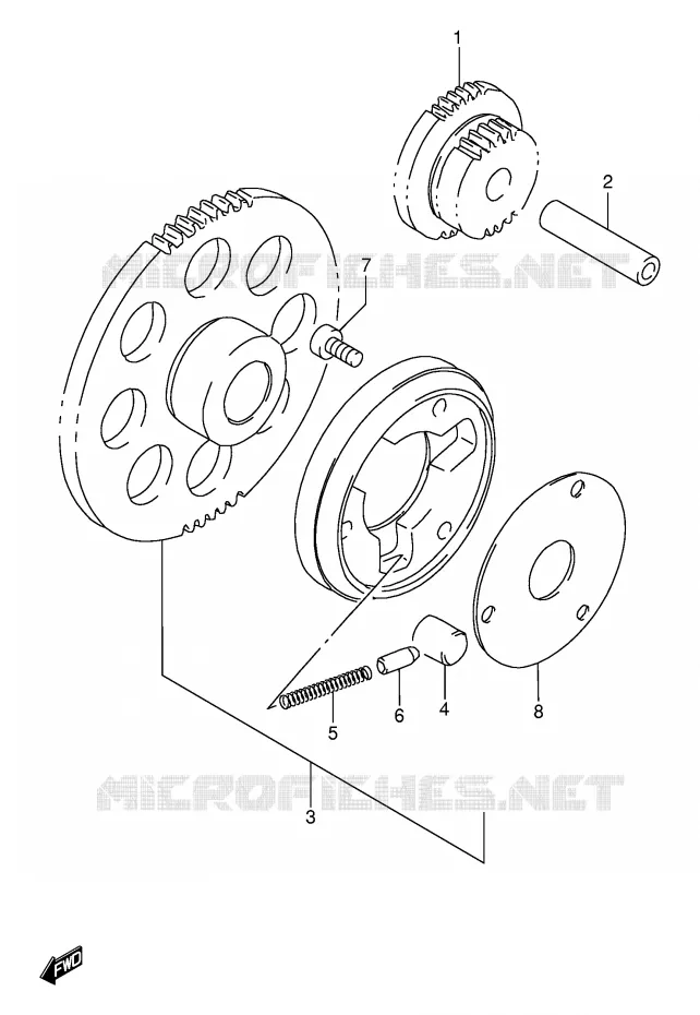 STARTMOTOR CLUTCH Suzuki MOTO 500 GS-E 2002  GS500K2(E2)