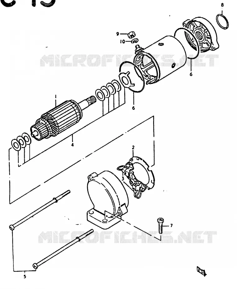 STARTMOTOR Suzuki MOTO 1000 GS 1979  GS1000EN(C/N)