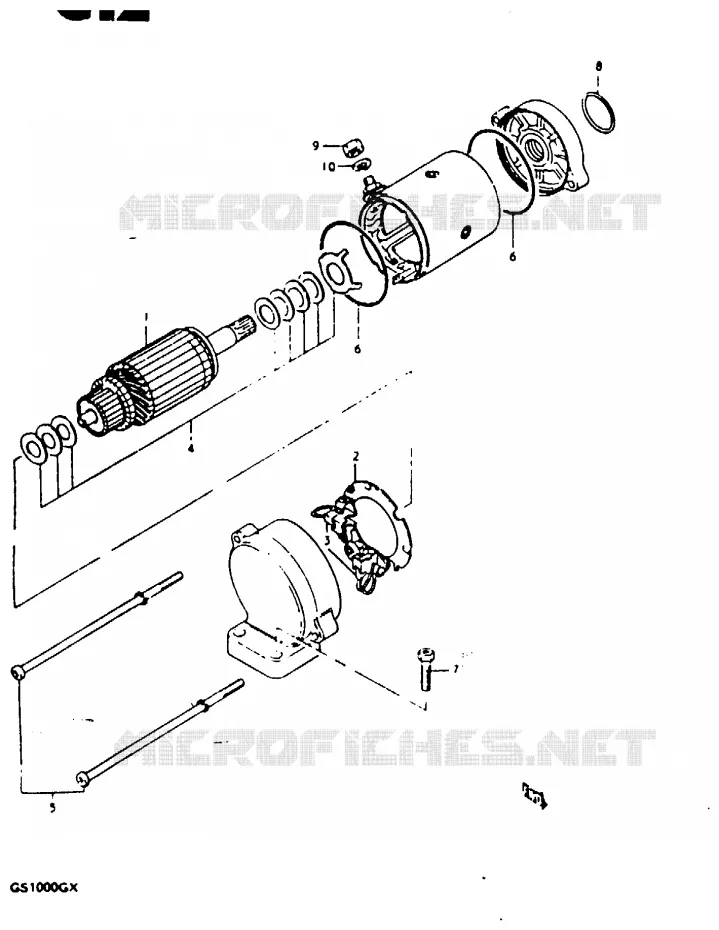 STARTMOTOR Suzuki MOTO 1000 GS 1981  GS1000GX(X/T)