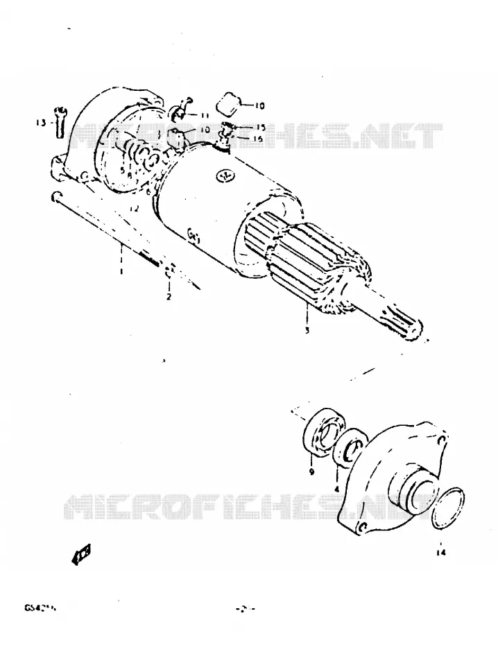 STARTMOTOR Suzuki MOTO 425 GS 1992  GS425N(N)