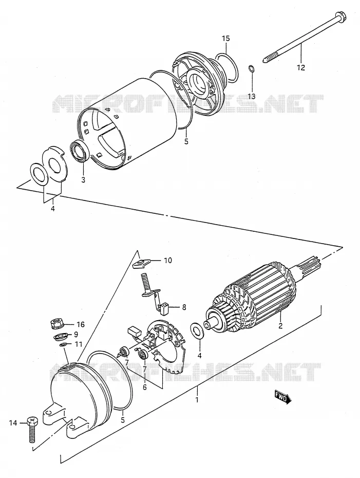 STARTMOTOR Suzuki MOTO 500 GS-E 1993  GS500EP(E28)