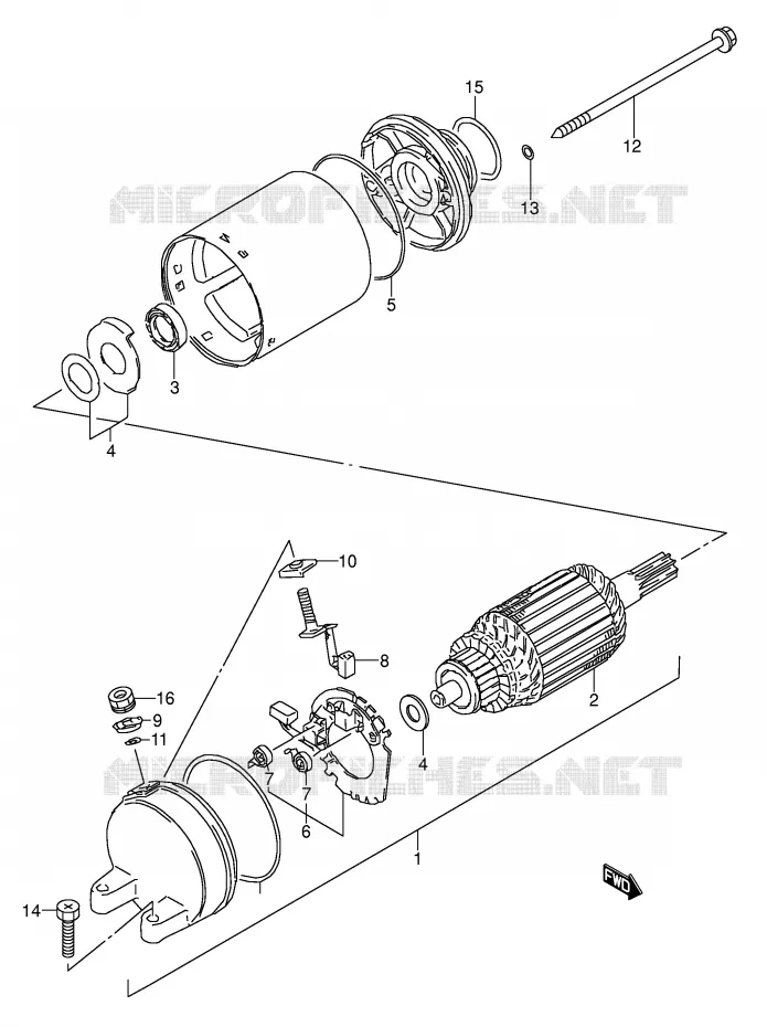 STARTMOTOR Suzuki MOTO 500 GS-E 1996  GS500ET(E2)