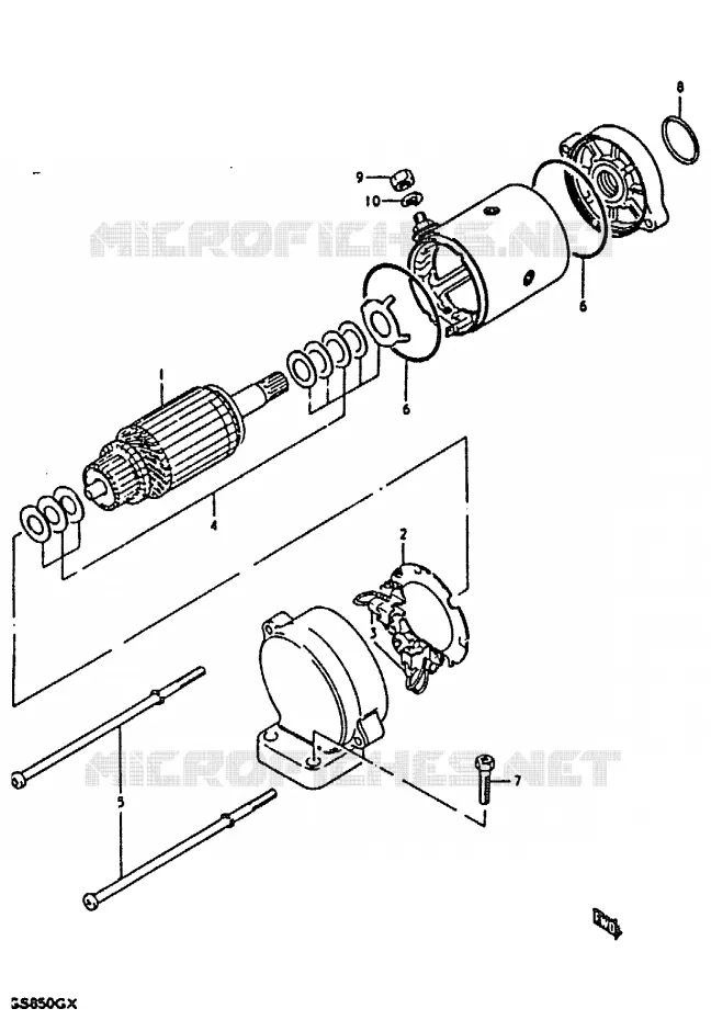 STARTMOTOR Suzuki MOTO 850 GS 1980  GS850GT(T/X)
