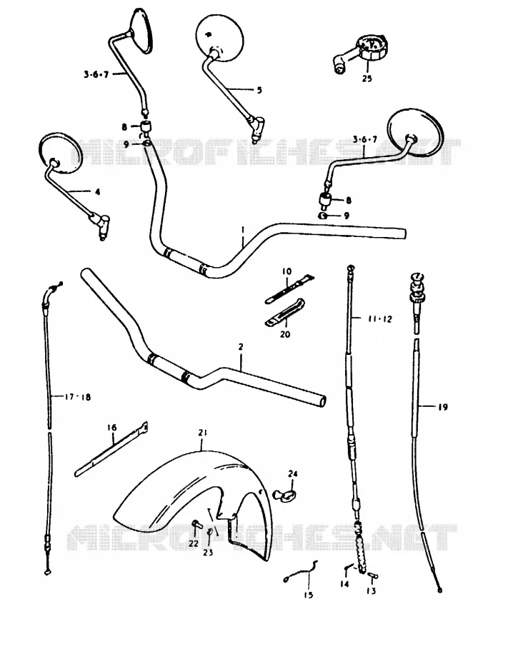 STUUR - FRONT FENDER Suzuki MOTO 1000 GS 1980  GS1000HT(T)