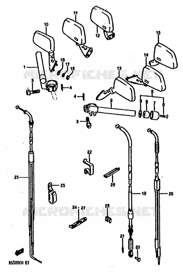 STUUR Suzuki MOTO 500 RG 1986  RG500G(E1)