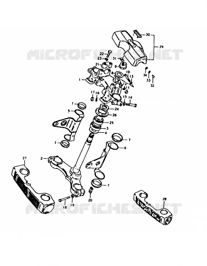 STUURKOLOM Suzuki MOTO 1000 GS 1980  GS1000T(T)