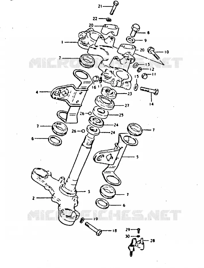 STUURKOLOM Suzuki MOTO 250 GS 1996  GS250TT(T/X)