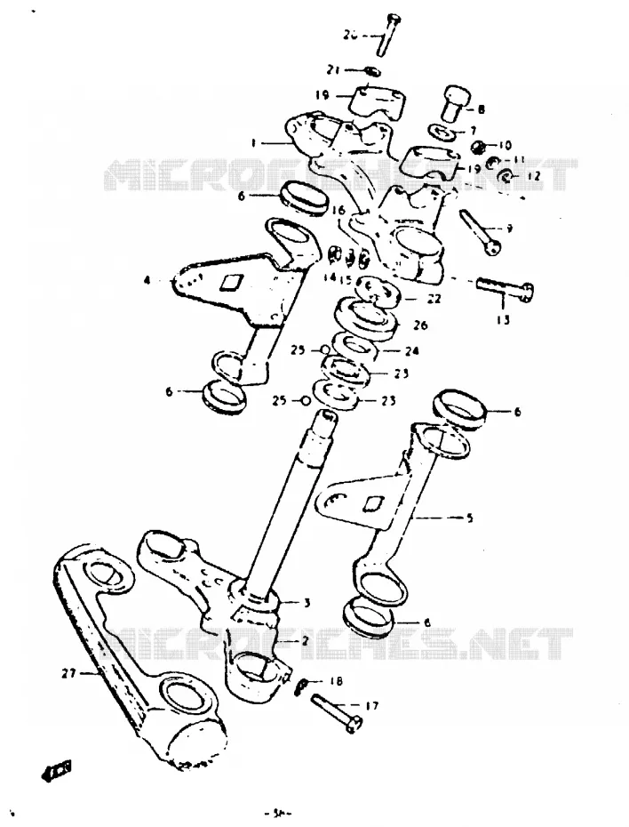 STUURKOLOM Suzuki MOTO 425 GS 1992  GS425N(N)