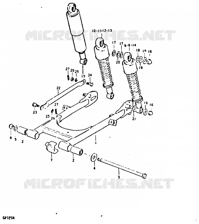 SWINGARM Suzuki MOTO 125 GP 1992  GP125N(C/N)