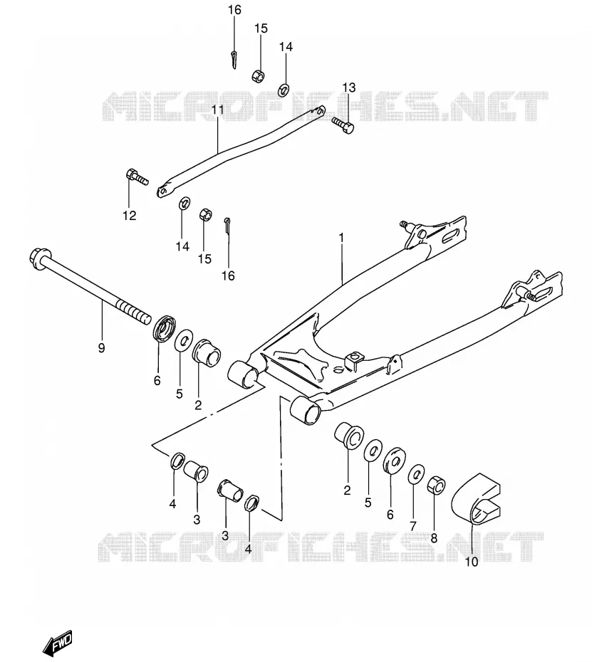 SWINGARM Suzuki MOTO 125 GS 1982  GS125EZ(E1)