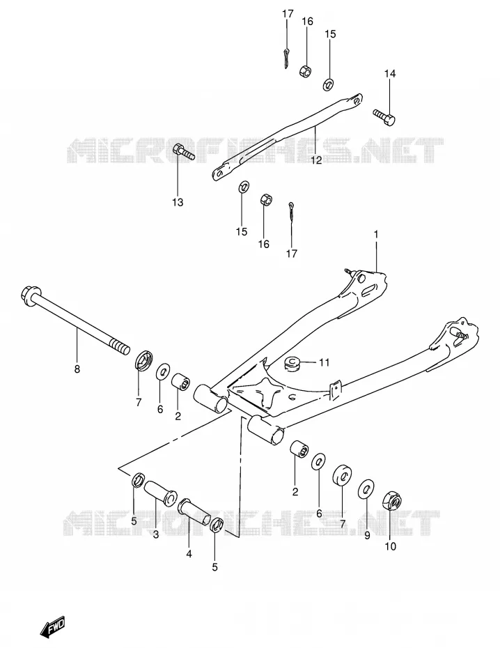 SWINGARM Suzuki MOTO 250 GN 1992  GN250N(E2)