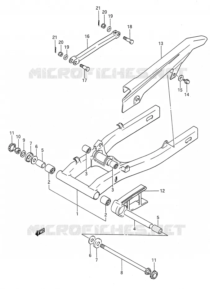 SWINGARM Suzuki MOTO 500 GS-E 1995  GS500ES(E28)