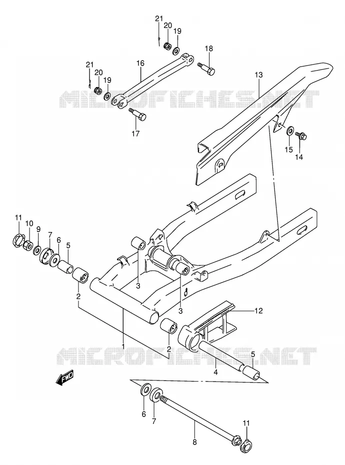 SWINGARM Suzuki MOTO 500 GS-E 1995  GS500EUS(E2)