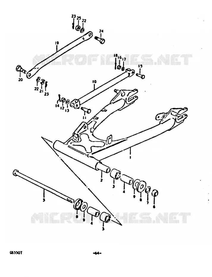 SWINGARM Suzuki MOTO 550 GS 1980  GS550ET(T)