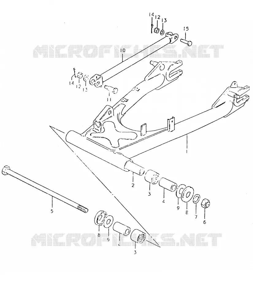 SWINGARM Suzuki MOTO 550 GS 1980  GS550LT